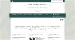 Desktop Screenshot of logcabinsscotland.net