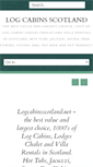 Mobile Screenshot of logcabinsscotland.net